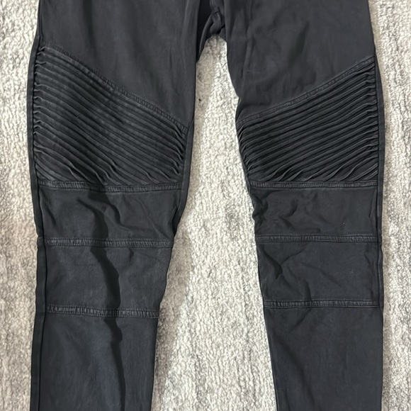 Dark gray biker style leggings - Picture 2 of 4